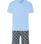 Night And Day S/Slv Pajama | Stitched Minimal 72353-1231